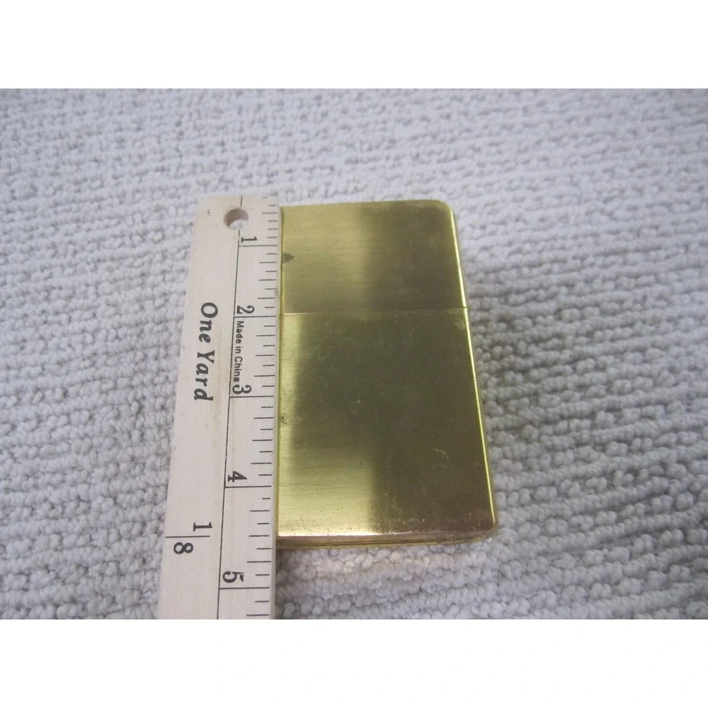 Vintage Durolite Gold Tone Large Pocket Lighter Flip Top Metal England‎ Smoking